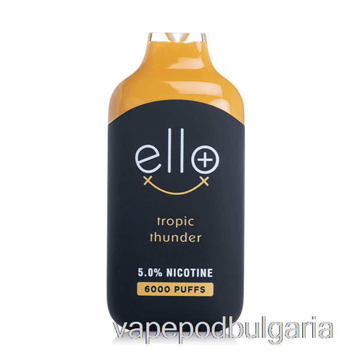 Vape 10000 Дръпки Blvk Ello Plus 6000 еднократни Tropic Thunder Ice